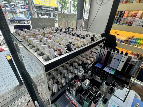 후크전자담배 액상 진열대